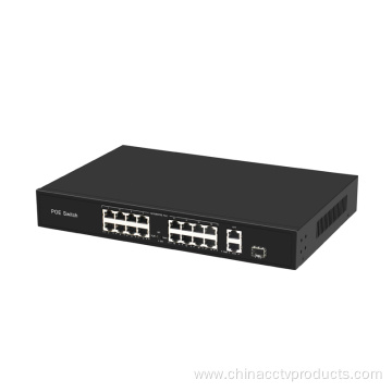 PoE Switch with Gigabit Uplink and SFP Ports